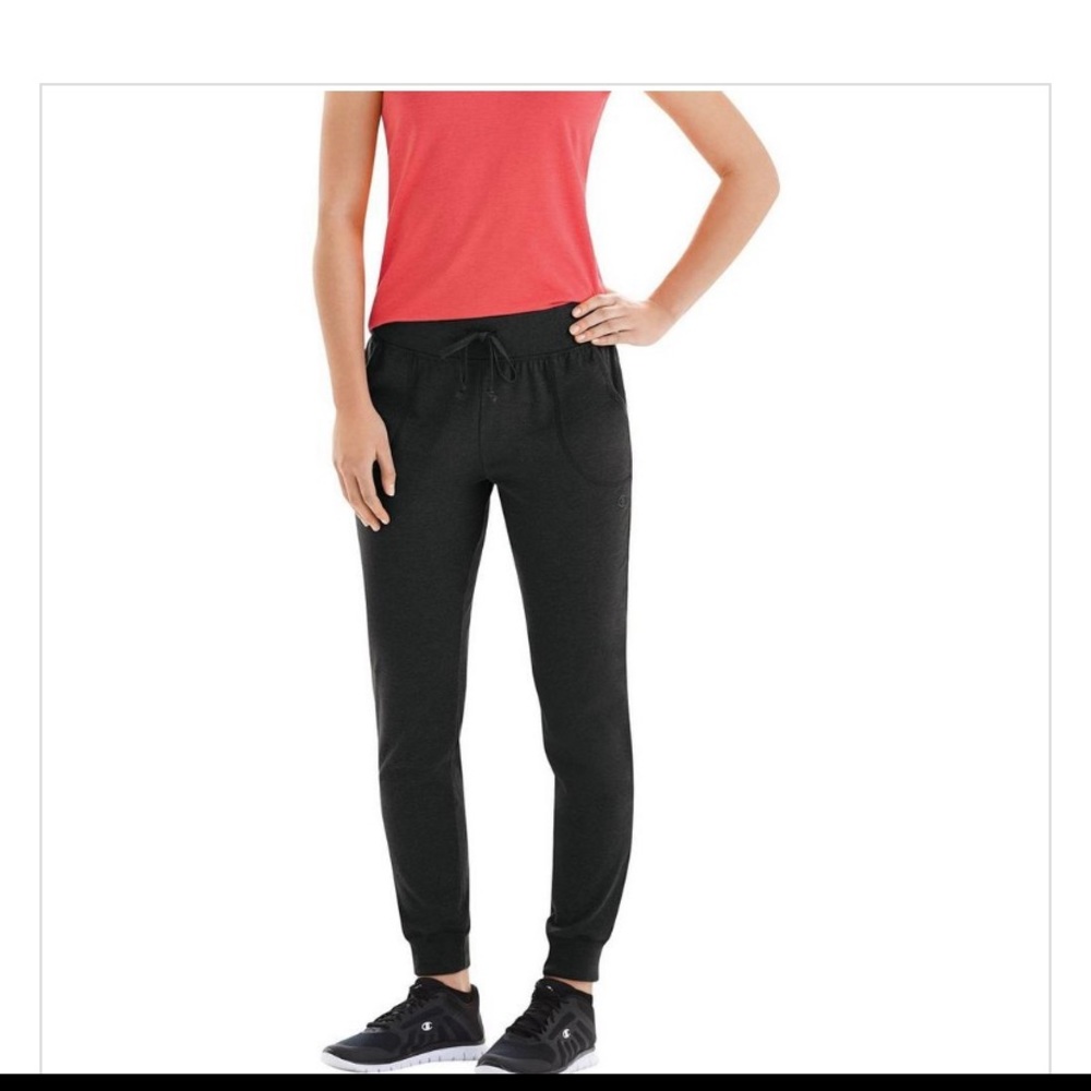 Champion black drawstring jogger pants